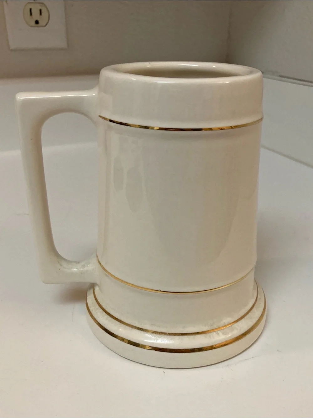 Vtg Middle Tennessee State University Ceramic Stein Mug 6” Tall